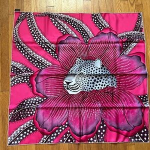 Hermes Baobab Cat Silk Scarf